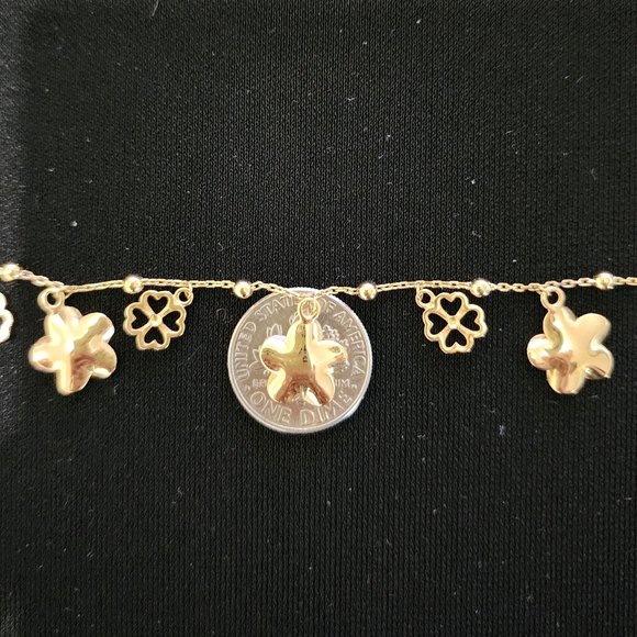 Gold long/adjustable bracelet and or anklet part 2 - Picture 4 of 13